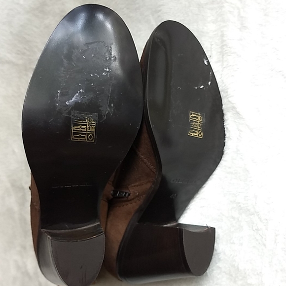 Diesel brown suede high heel ankle boots size 9 - Picture 7 of 8